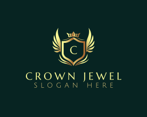 Luxury Crown Shield logo design