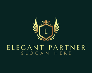 Luxury Crown Shield logo design