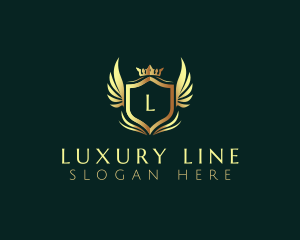 Luxury Crown Shield logo design