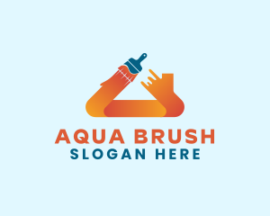 Paint Brush Renovation logo design