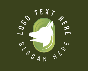 Eco Friendly Dog Leaf logo