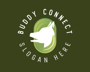 Eco Friendly Dog Leaf logo design