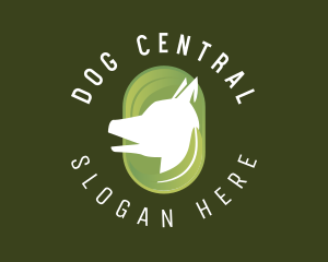 Eco Friendly Dog Leaf logo design