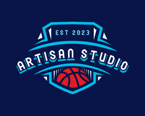 Basketball League Sports logo design