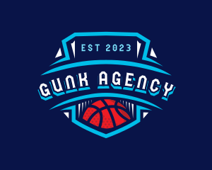 Basketball League Sports logo design