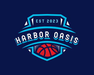 Basketball League Sports logo design