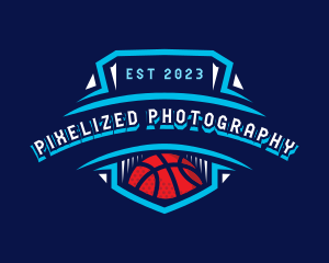 Basketball League Sports logo design