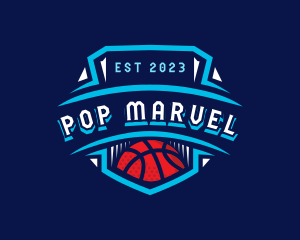 Basketball League Sports logo design