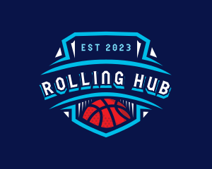 Basketball League Sports logo design