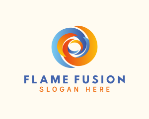 Hot Cold Temperature logo design