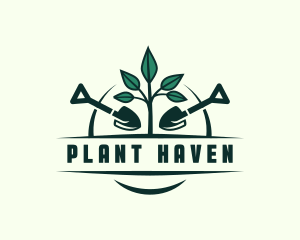 Plant Shovel Landscaping logo design