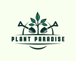 Plant Shovel Landscaping logo design