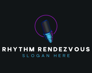 Microphone Entertainment Podcast logo design