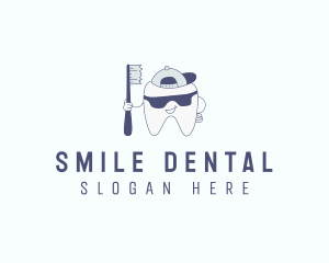 Tooth Toothbrush Dentist logo design