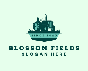 Farm Field Tractor logo design