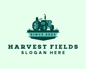 Farm Field Tractor logo design