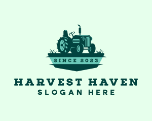 Farm Field Tractor logo design