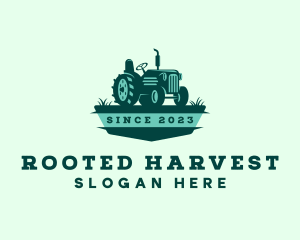 Farm Field Tractor logo design