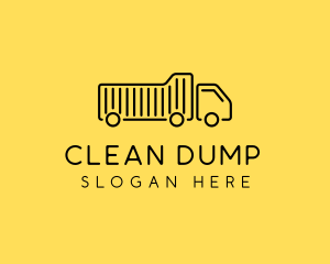 Monoline Dump Truck logo design