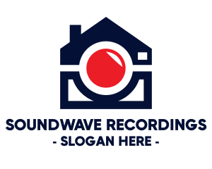 House Recording Camera logo design