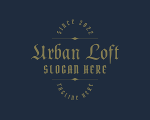 Gothic Urban Wordmark logo design