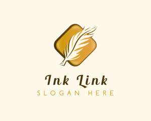 Quill Pen Plume logo design