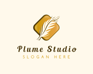 Quill Pen Plume logo design