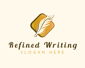 Quill Pen Plume logo design