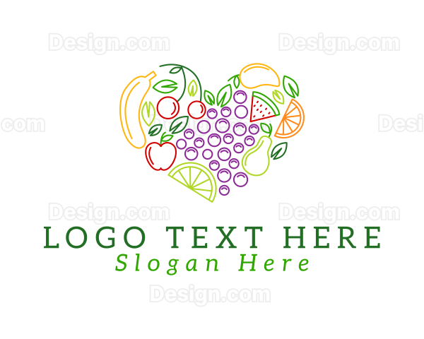 Natural Fresh Fruits Logo