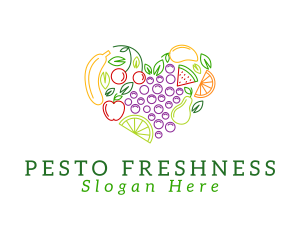 Natural Fresh Fruits logo design