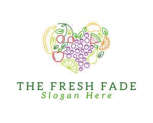 Natural Fresh Fruits logo design