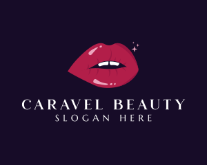 Lip Gloss Beauty logo design