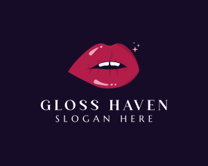 Lip Gloss Beauty logo design