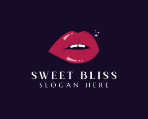 Lip Gloss Beauty logo design