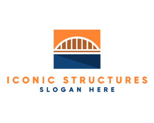 Bridge Structure Highway logo design