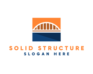 Bridge Structure Highway logo design