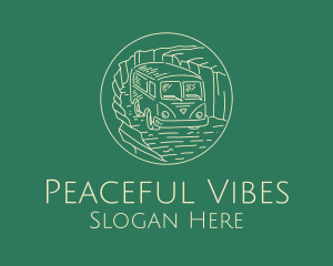 Hippie Van Traveler  logo design