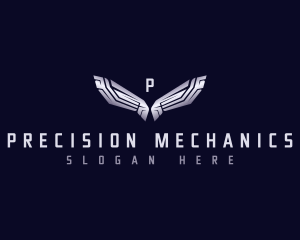 Mechanical Tech Wings logo design