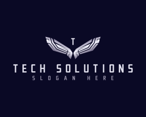 Mechanical Tech Wings logo design