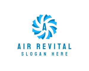 Air Cooling Ventilation logo design