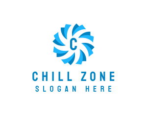 Air Cooling Ventilation logo design