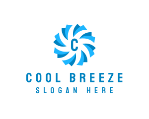 Air Cooling Ventilation logo design