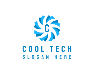 Air Cooling Ventilation logo design