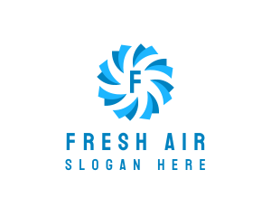 Air Cooling Ventilation logo design