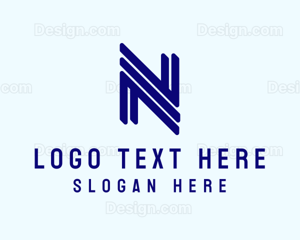 Technology Business Letter N Logo