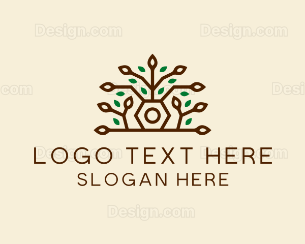 Growing Plant Pot Logo