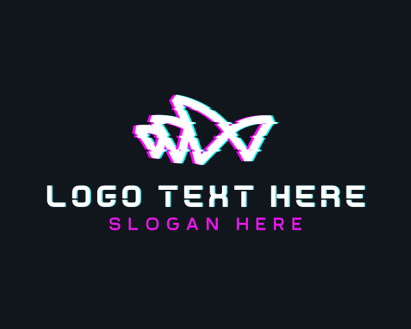 Distorted logo example 2