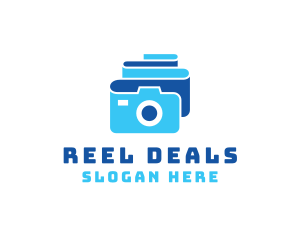 Camera Film Reel logo design