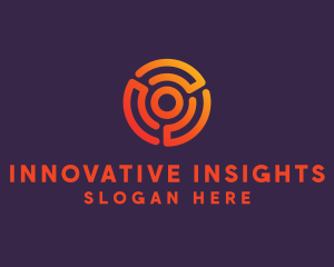 Digital Spiral Target logo design