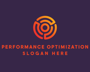 Digital Spiral Target logo design